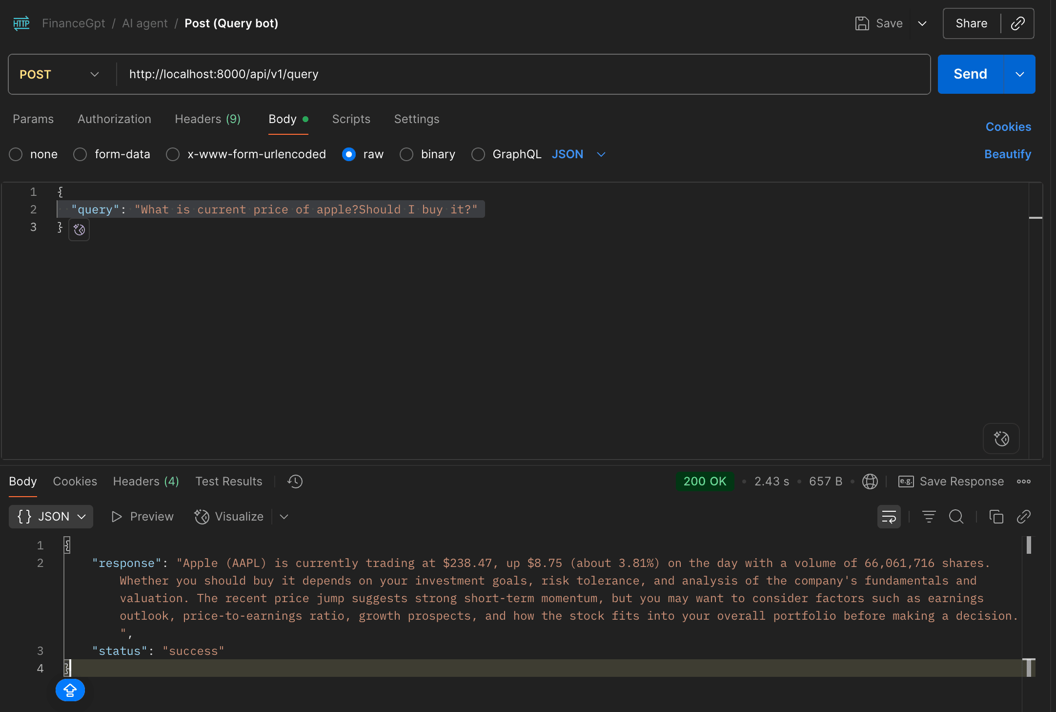 Stock Market AI Agent