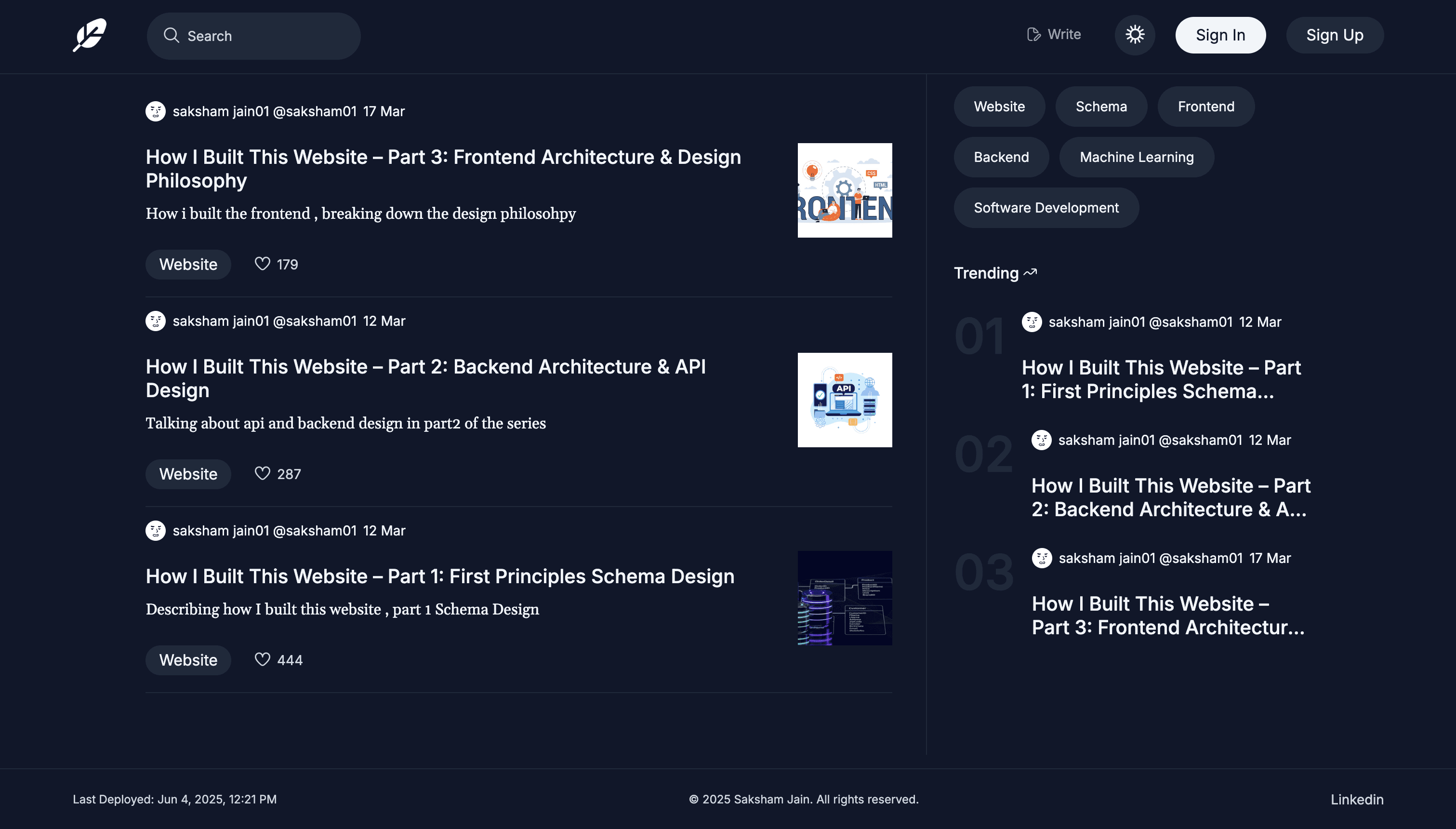 Full-Stack Multi-User Blogging Platform